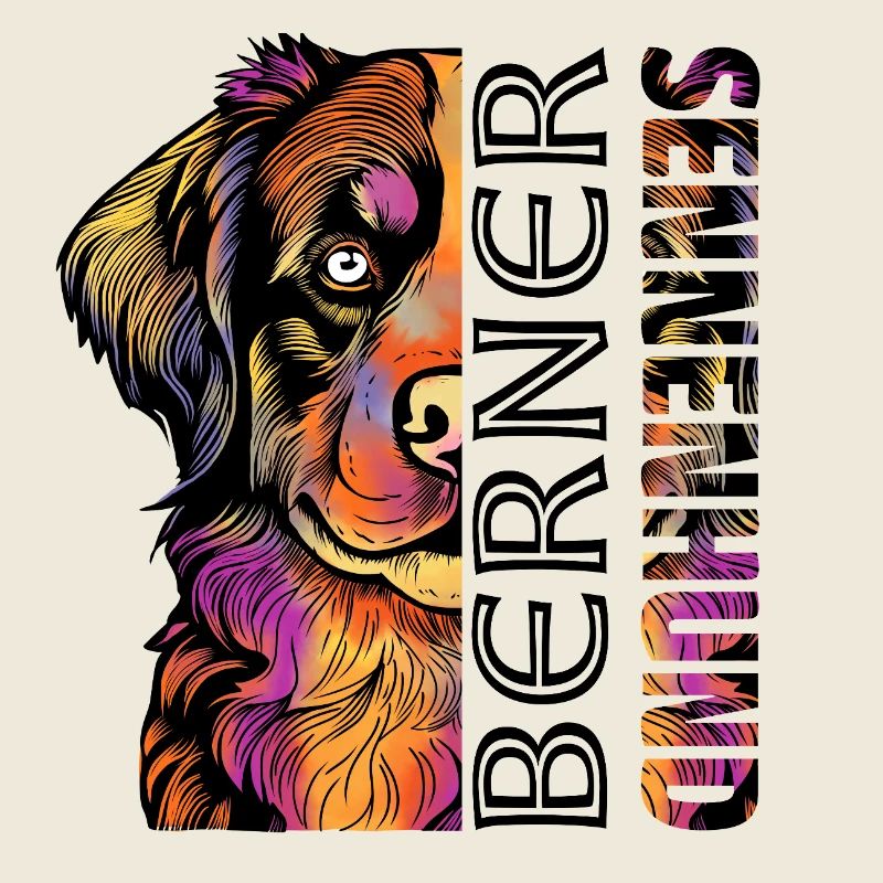 Bouvier bernois coloré