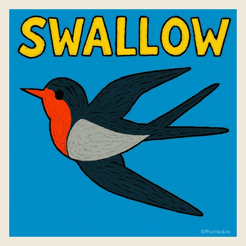 Schwalben-Kunst-Illustration