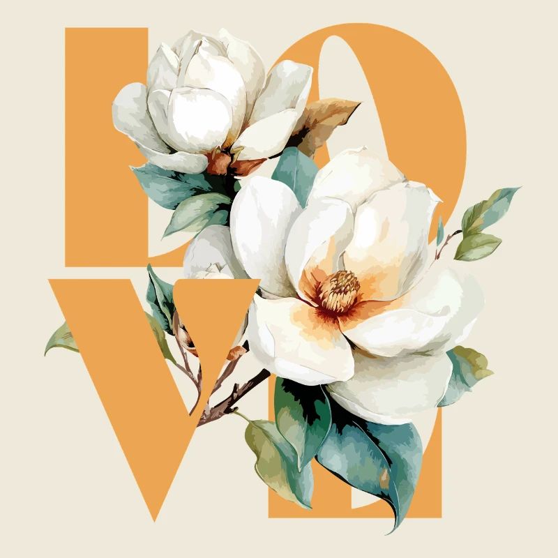 Elegant Magnolia Floral Design
