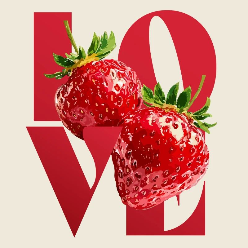 Strawberry Love Illustration