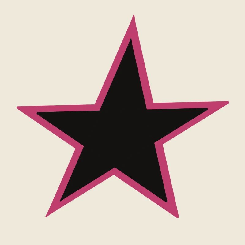 Pink Umrandung Star Design