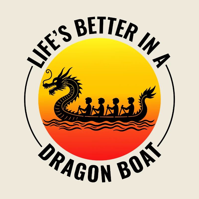 Synchronisiertes Paddelteam Drachenboot