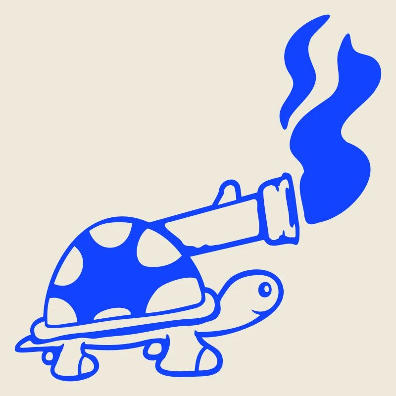 Schildkröte Panzer Waffe Kanone schießen Schuss