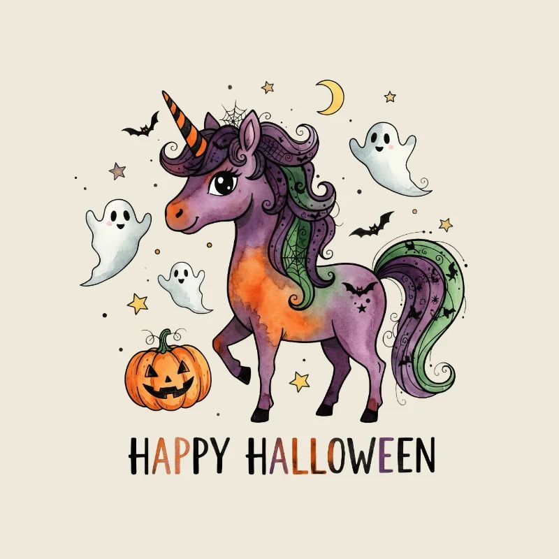 Halloween Einhorn