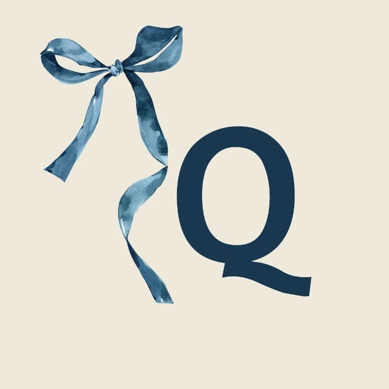 Monogram q Geschenkidee