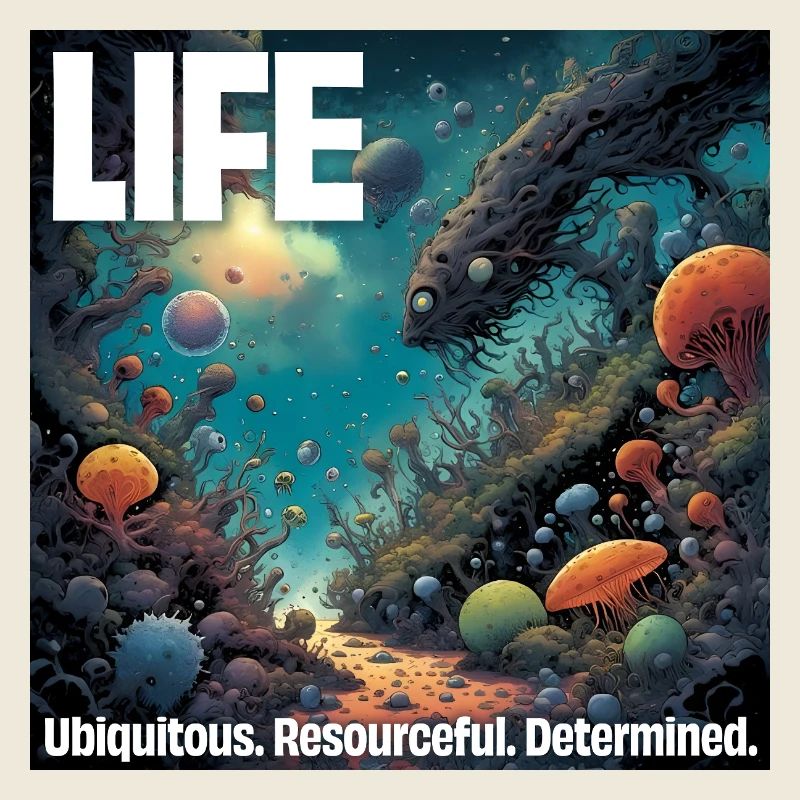 Life: Ubiquitous. Resourceful. Determined.