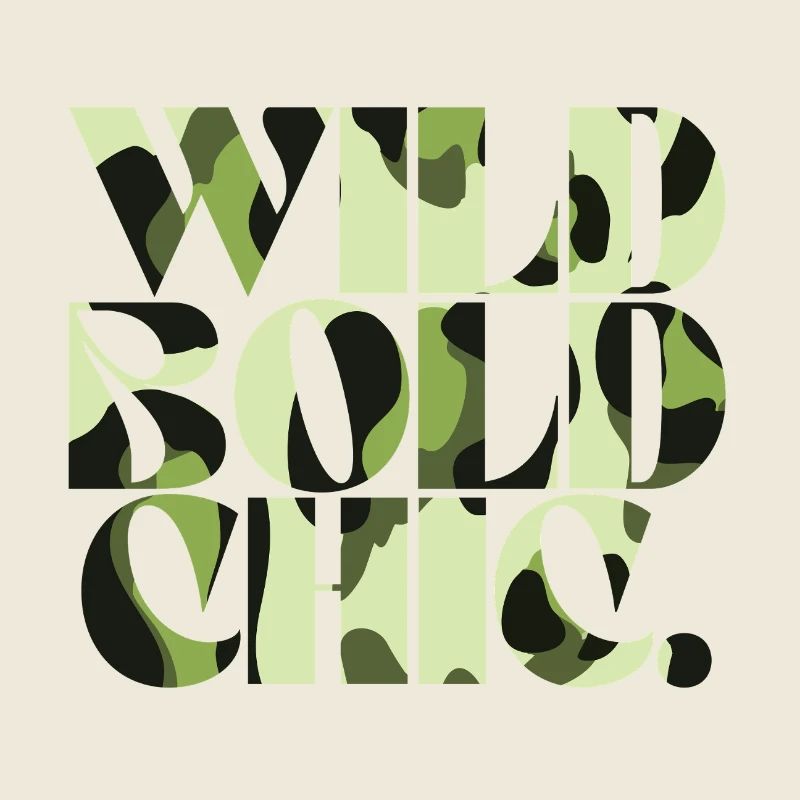 Wild Bold Chic Camouflage Chic