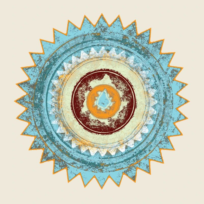 Kreismandala Vintage Textur