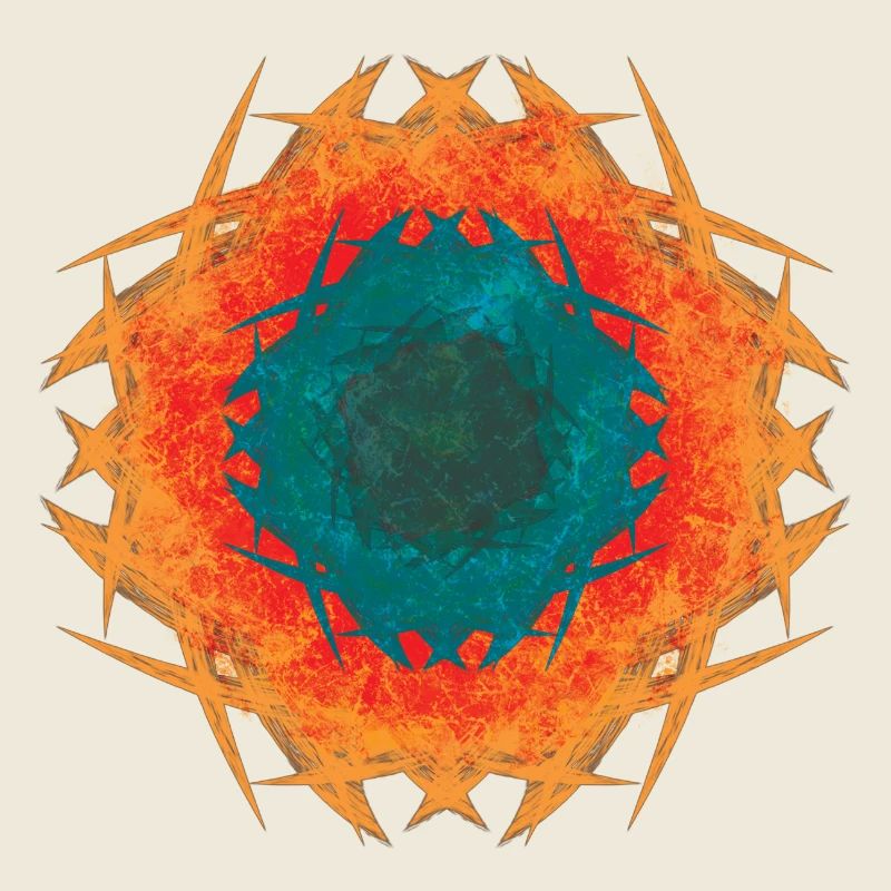 Kaléidoscope Mandala de Feu