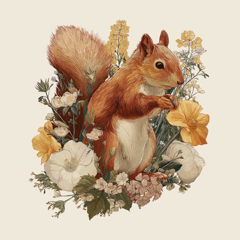 Cottagecore des Fleurs d’Écureuil