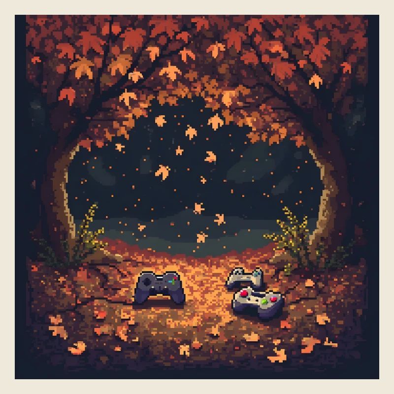 Pixel Autumn Leaves