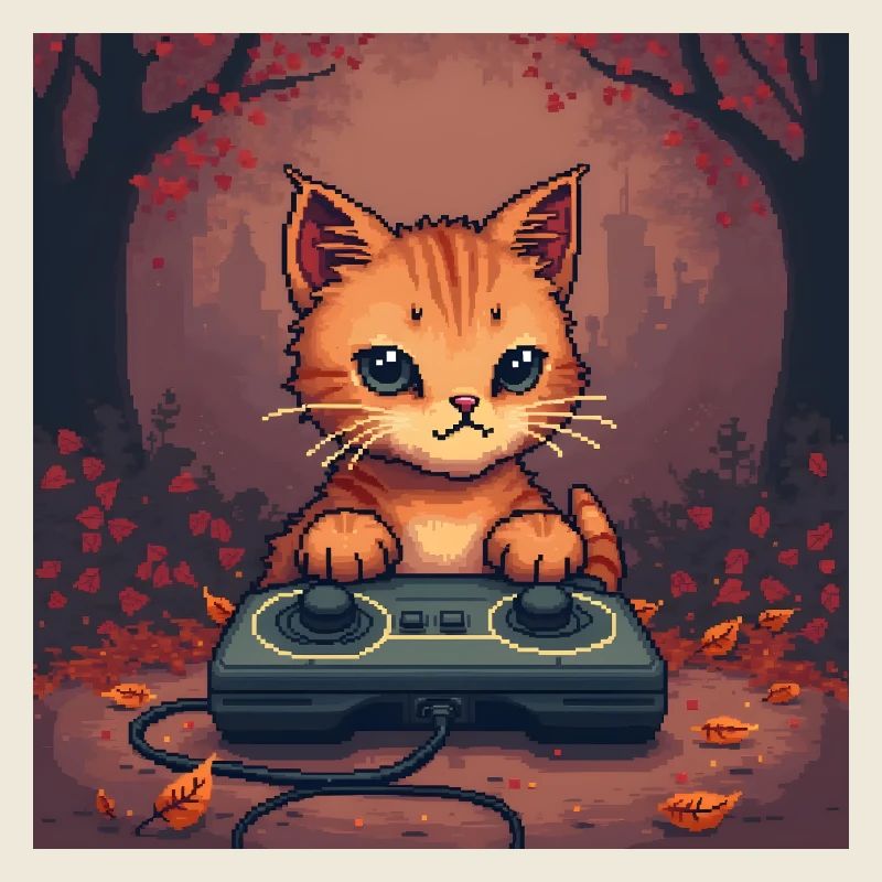 Cozy Pixel Cat Controller