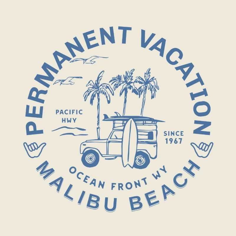 Malibu beach surfing