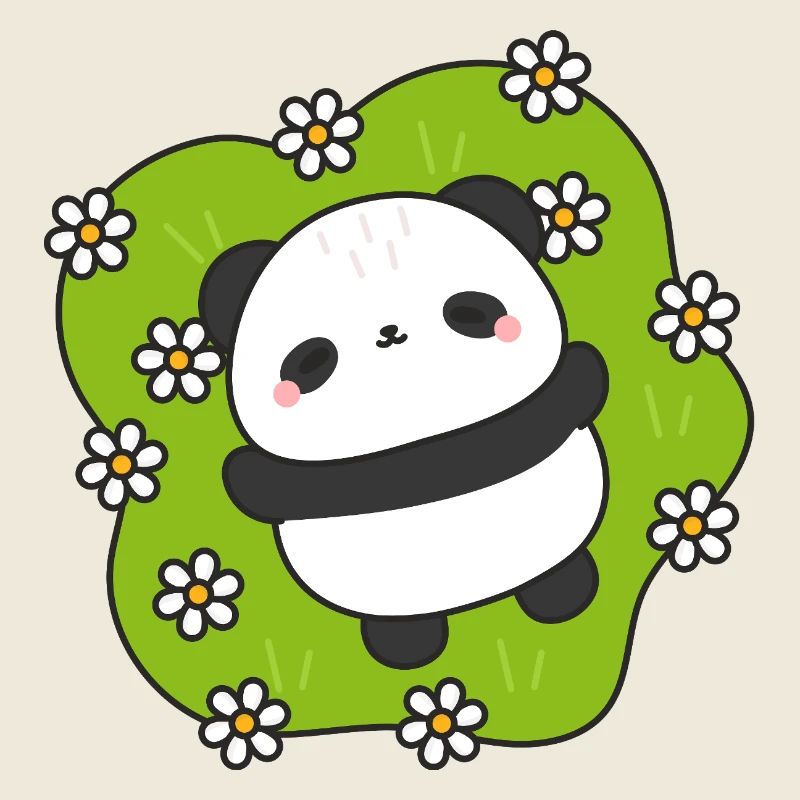 PandaGreen Floral Cuddle