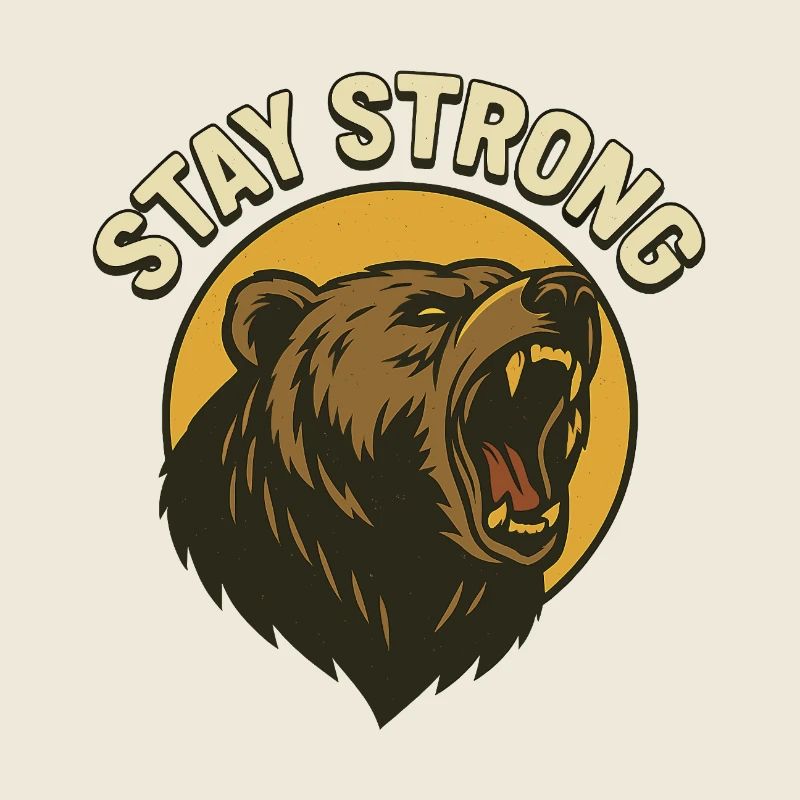 Bleib stark Bär Power Design