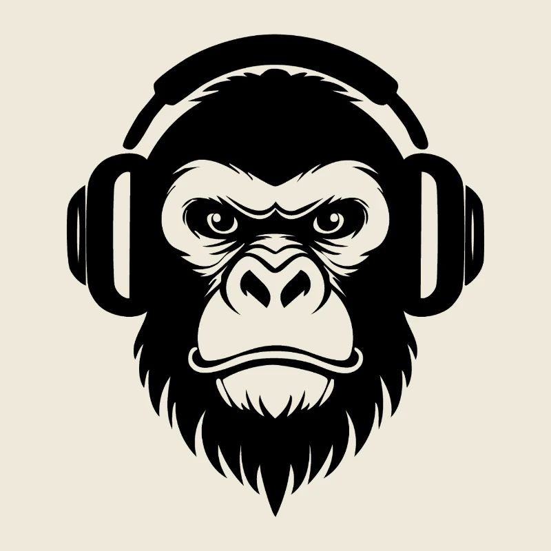 DJ Grooves Underground Rebellious Monkey Head Shirt