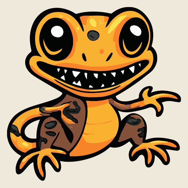 Echse Halloween Comic Lustig