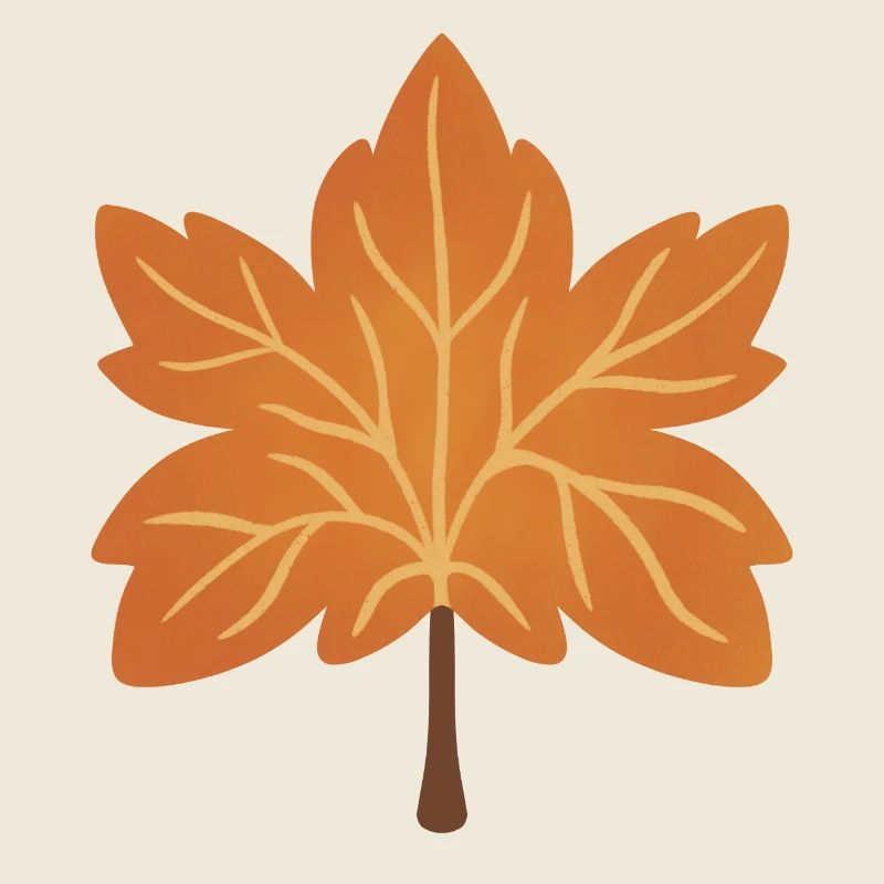 Autumn Maple Leaf Silhouette