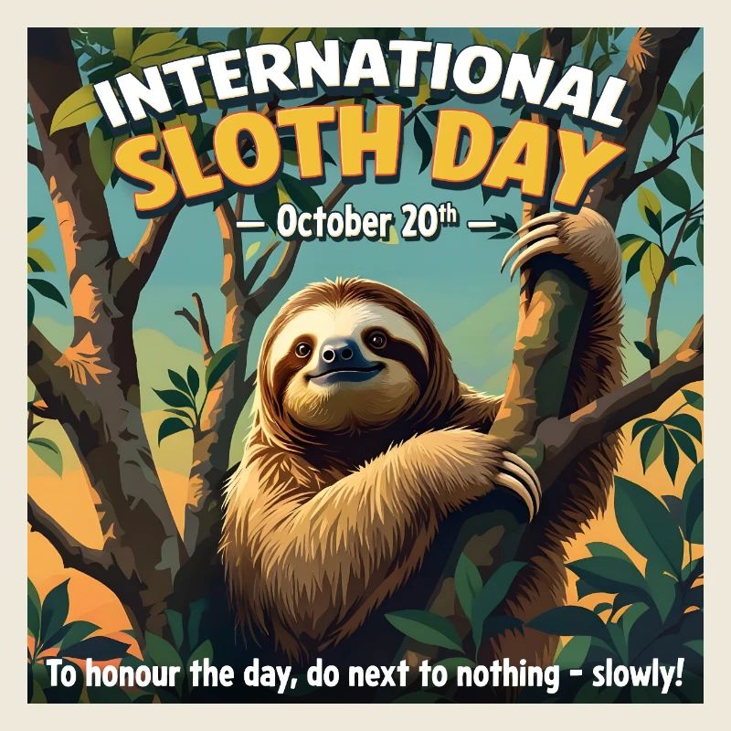 International Sloth Day – October 20th