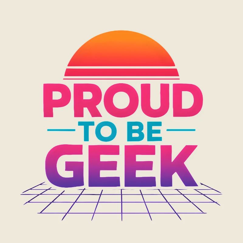Stolz darauf, Retro Gradient Geek zu sein