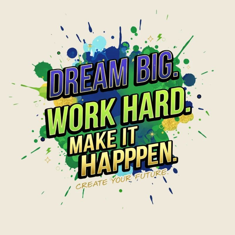 Träume groß • Arbeite hart • Mach es möglich