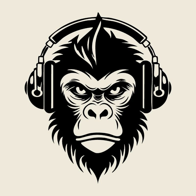 Grunge Monkey Head Rock Vibes Edition Shirt