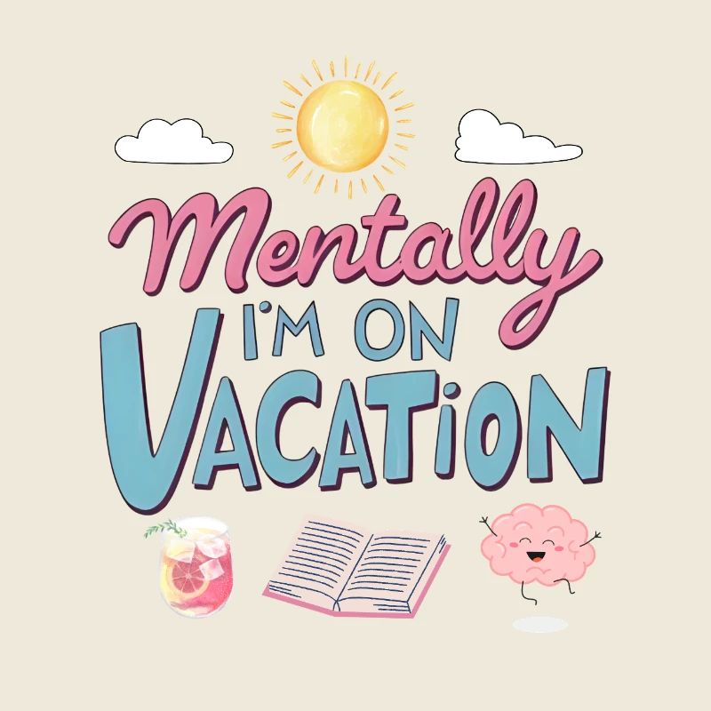 Mentally Somewhere Else Retro Design