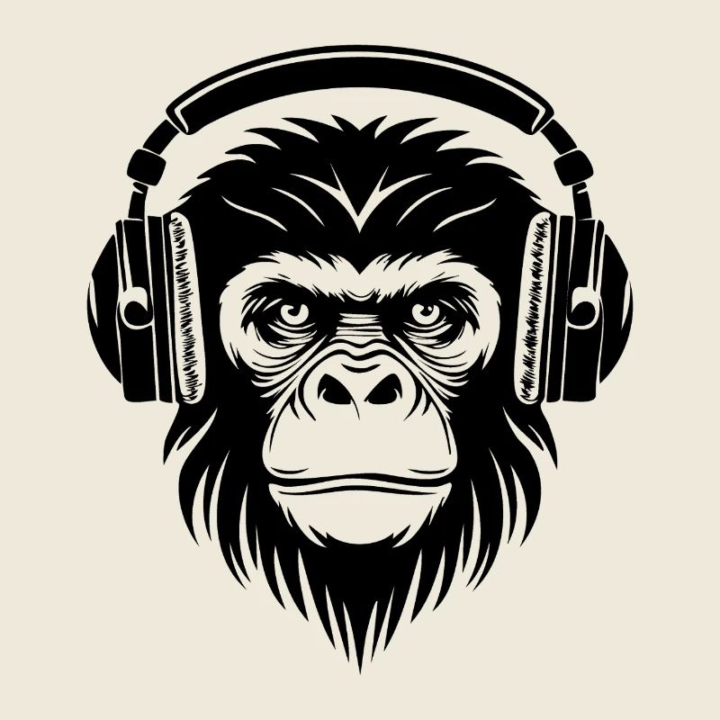Sketchy Monkey Head Cartoon Vibe Edition Shirt