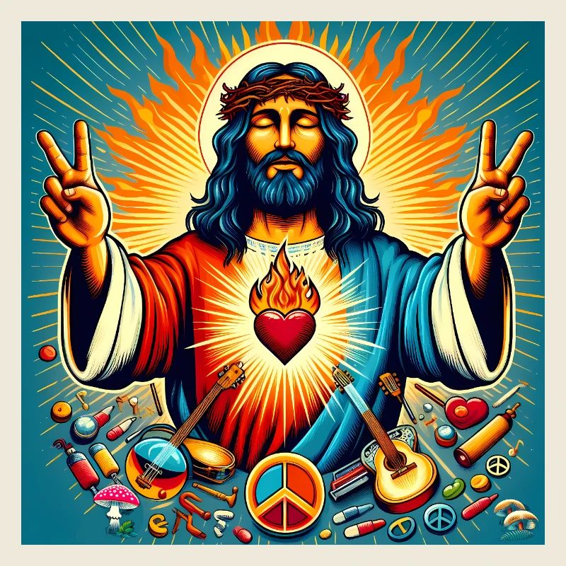 Psychedelic Peace - Jesus, burning heart