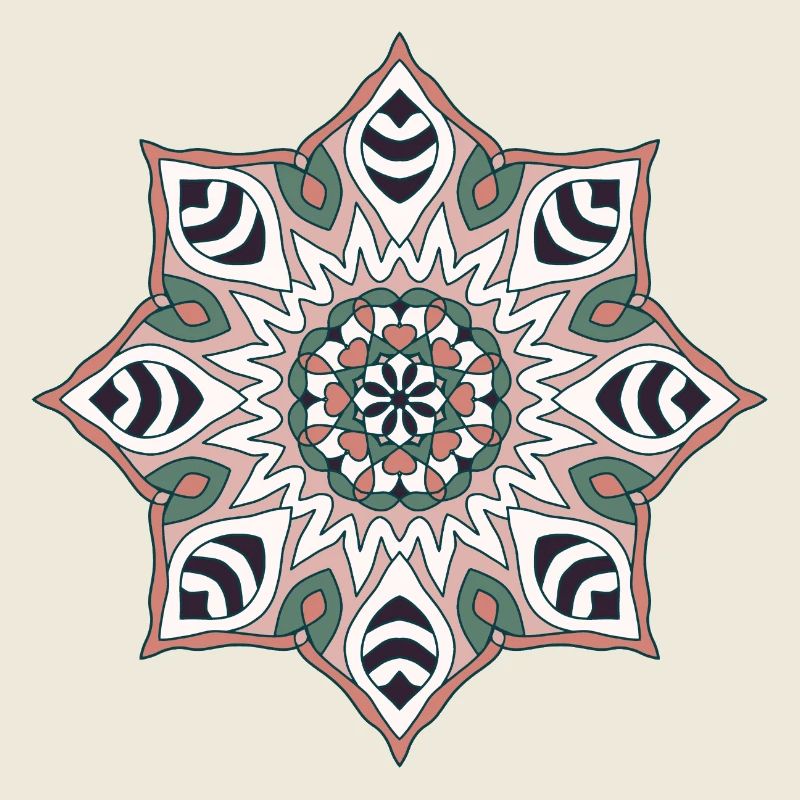 Erdton Mandala Muster