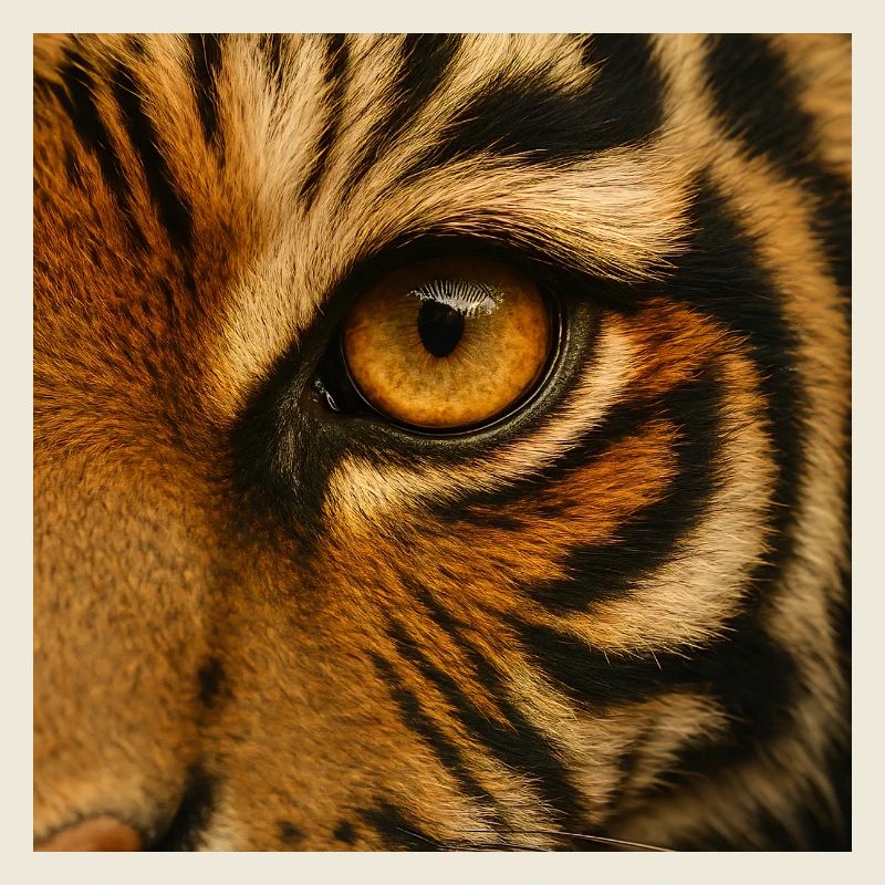 Animal - Tigre, gros plan de l’œil