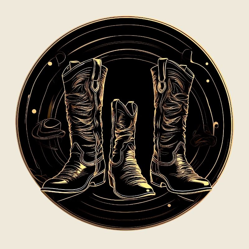 Bottes dorées en cercle