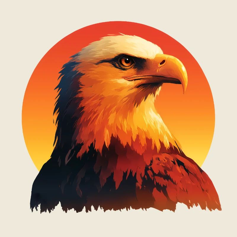 Majestic Eagle at Sunset