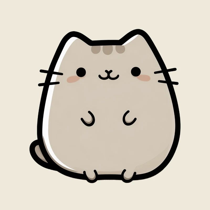 süße kleine Chibi-Katze