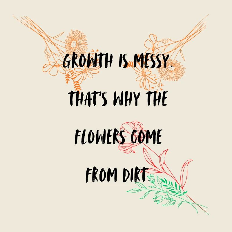 Wachstum Typografie Design