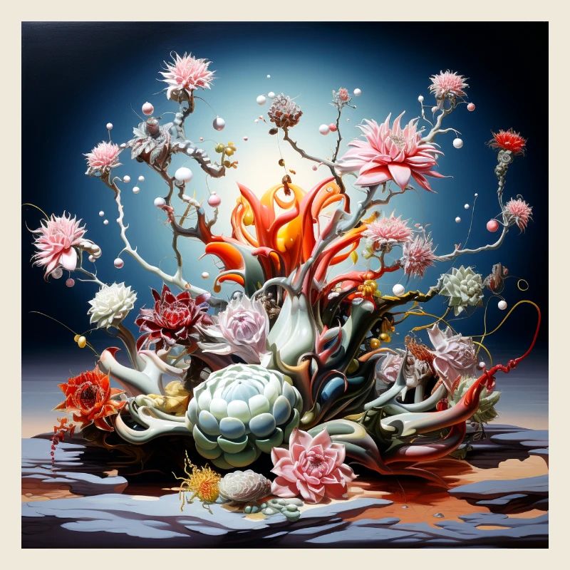 Alchimie florale au néon
