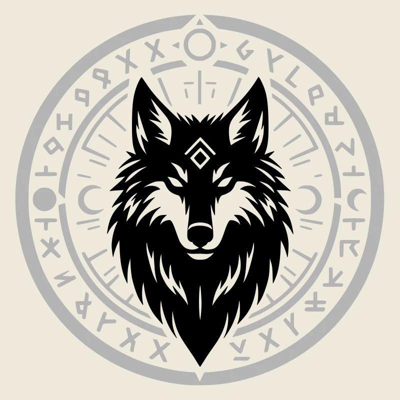 Rune Star Circle Emblem