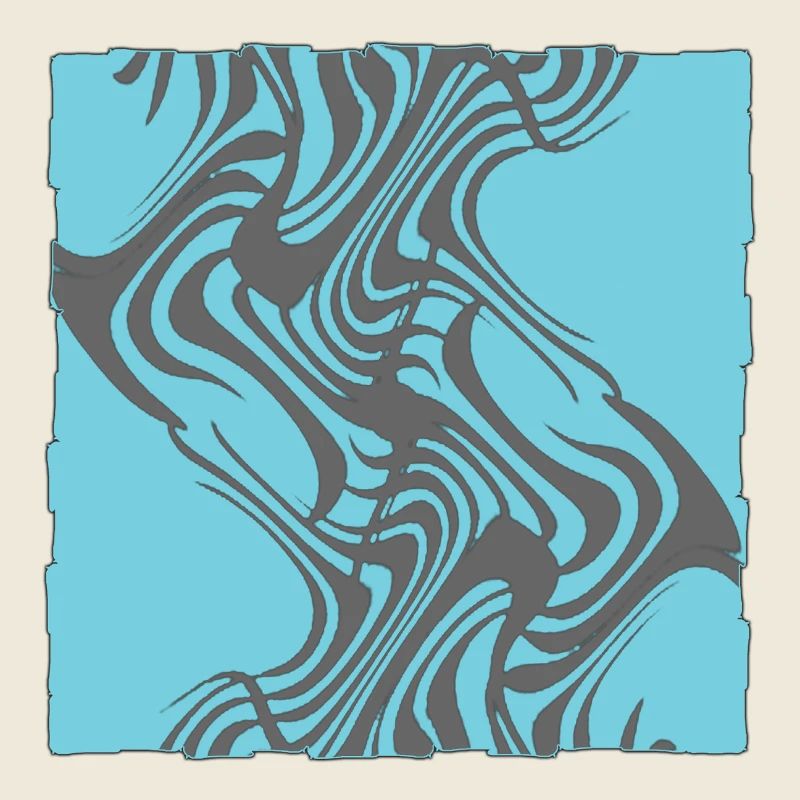 Zebraisches Muster Cyan