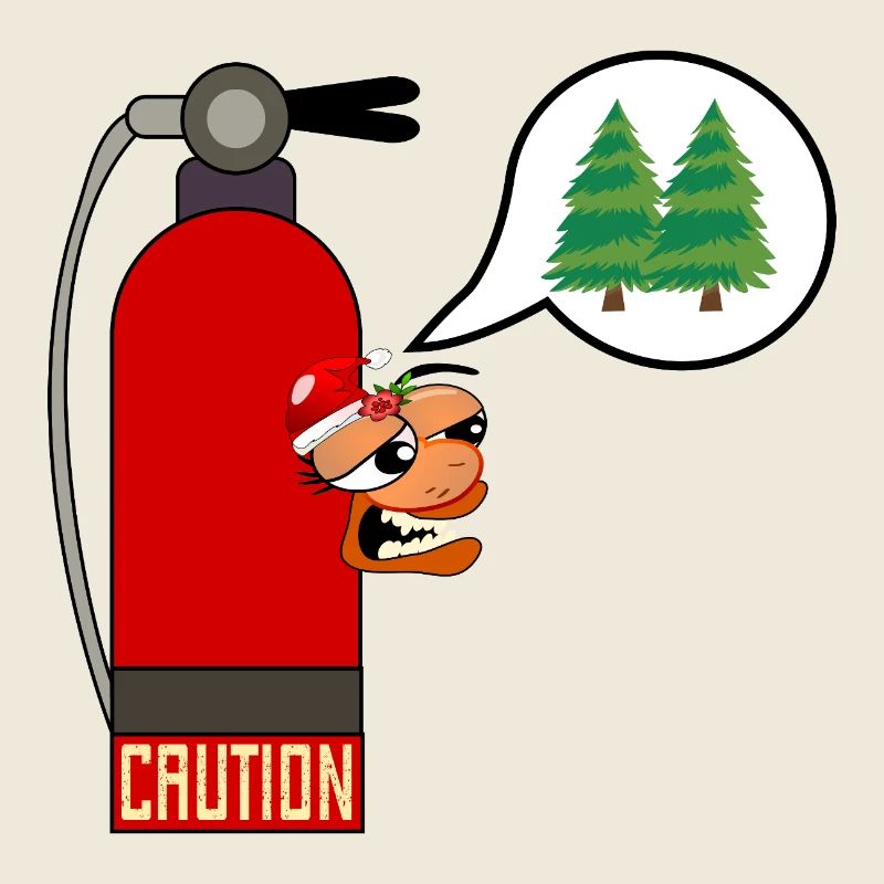 CAUTION CHRISTMAS TREE FIRE