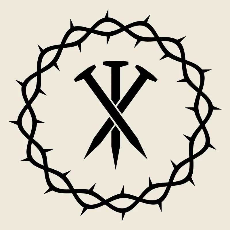 Trois clous + couronne d’épines