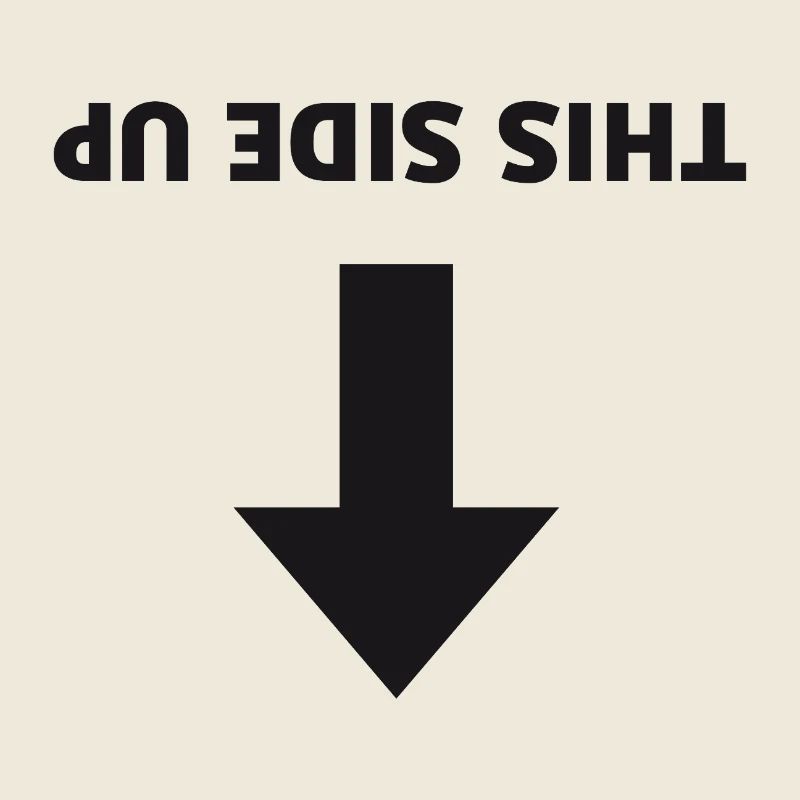 This Side Up - Inverted Arrow