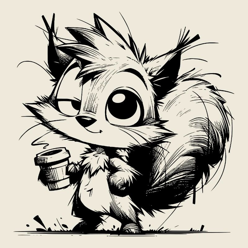 Eichhörnchen noch ein Kaffee? Immer her damit