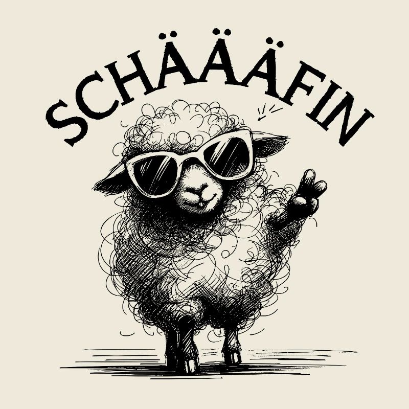 SCHÄFIN – Lustiges Schaf Chefin Wortspiel Geschenk