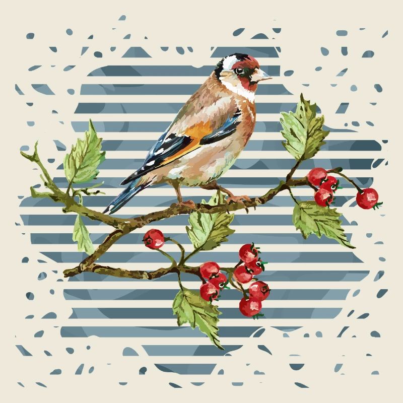 Bunter Vogel