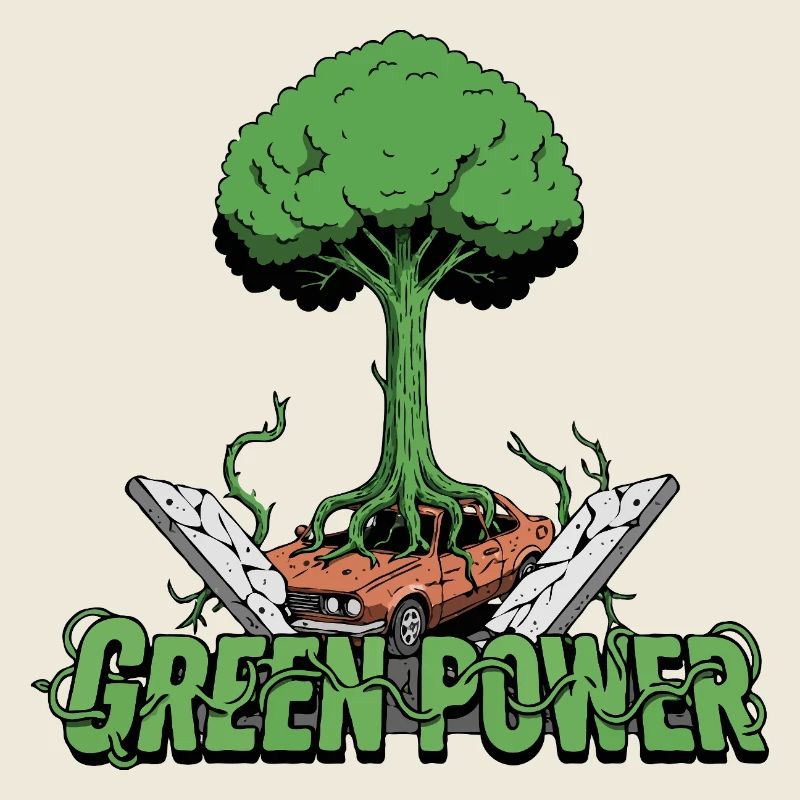 Arbre d’énergie vert