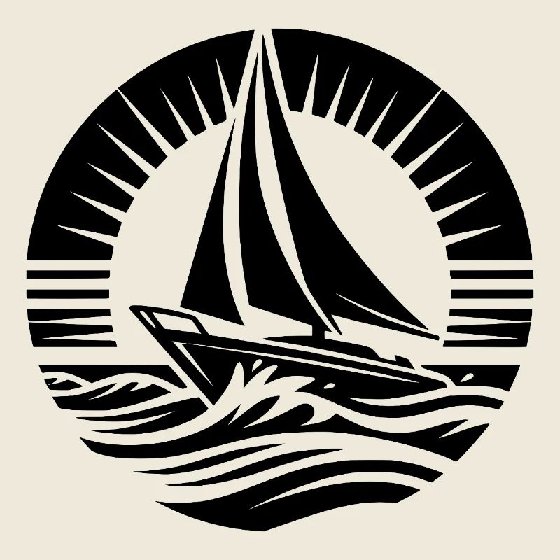 Sailing dream water adventure in a circle