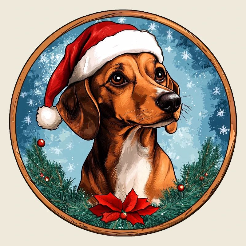 Teckel Père Noël