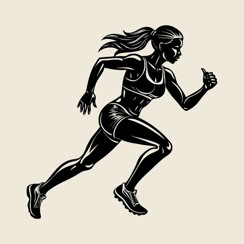 Weibliche Läuferin