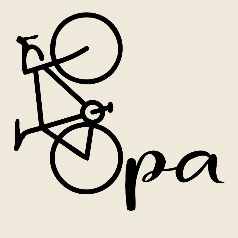 Opa Radfahrer Fahrrad
