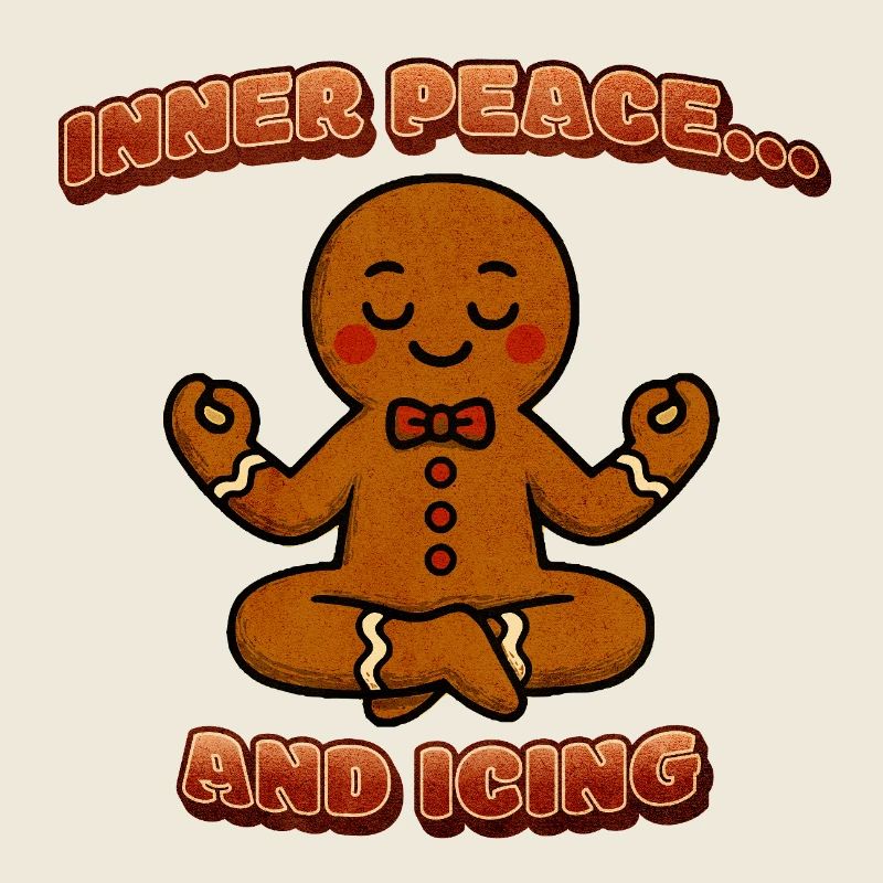Inner Peace Gingerbread Meditation Figure